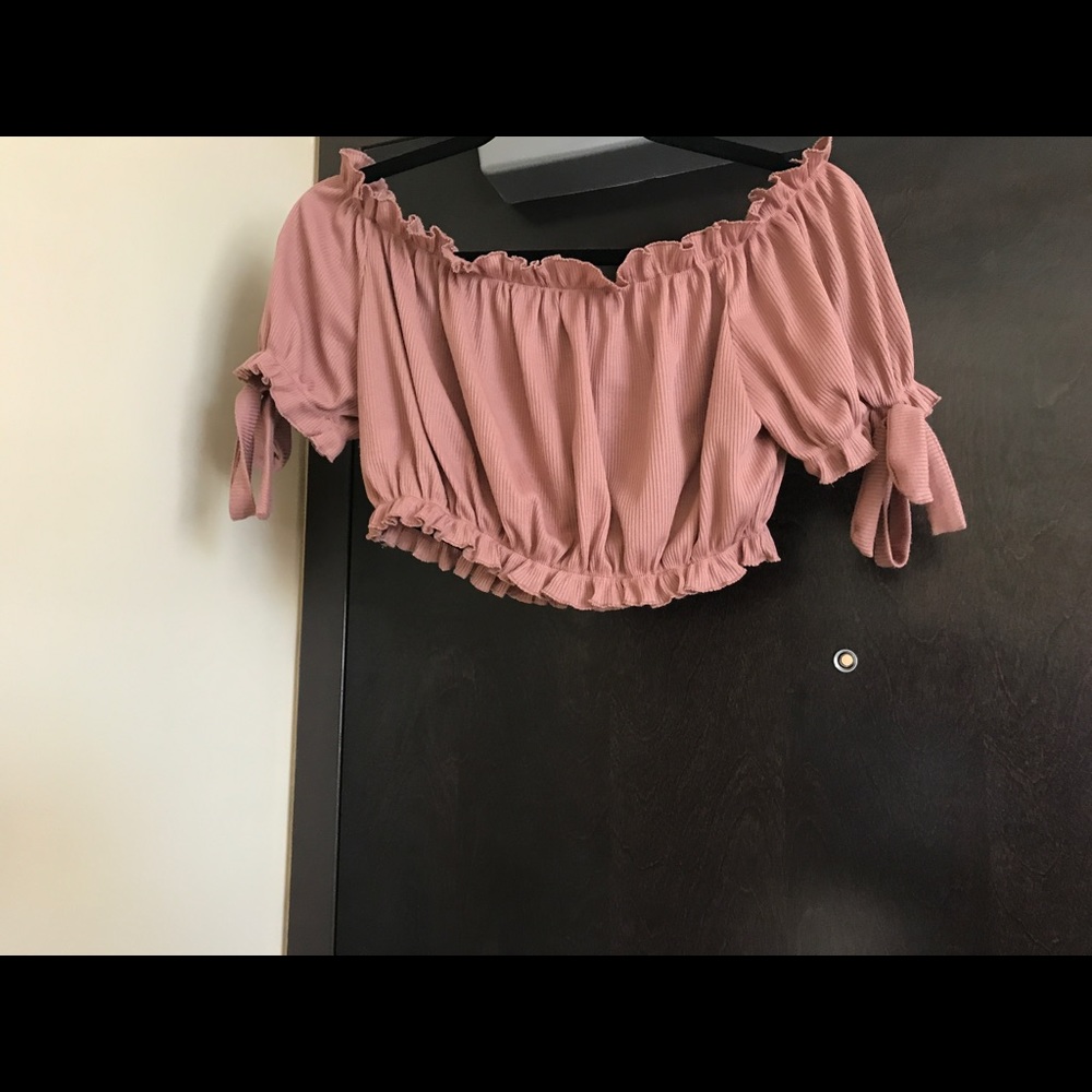 BooHoo Off The Shoulder Crop Top